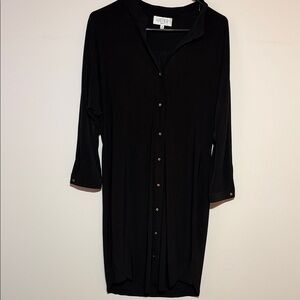 Kasper Black Long Sleeve Dress